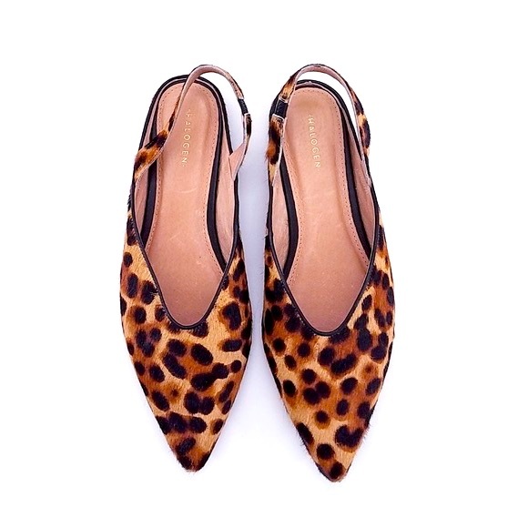 Halogen Shoes - Nordstroms - halogen faux fur leopard slingbacks